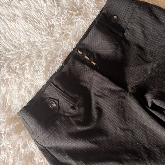 Candie's Black Pinstripe Slacks - Picture 2 of 3